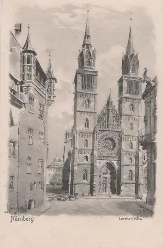 Nürnberg - Lorenzkirche - ca. 1935