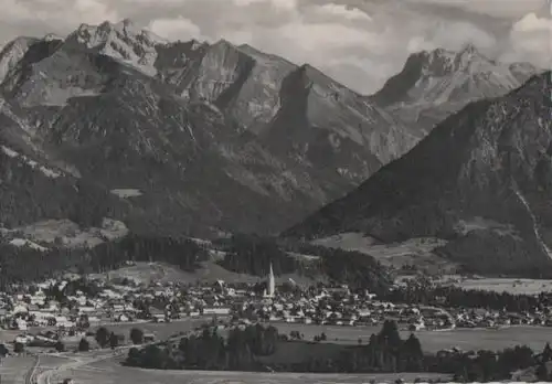 Oberstdorf mit Krottenspitzen - ca. 1965