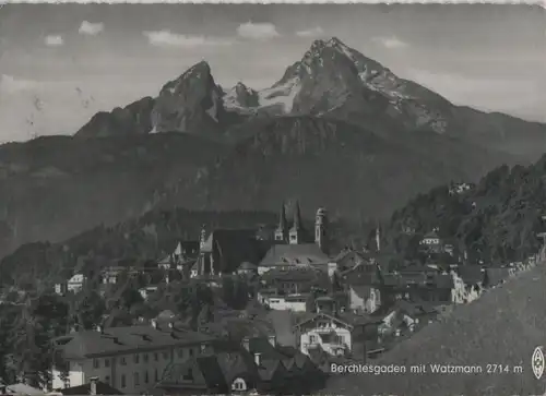 Berchtesgaden - mit Watzmann - 1961