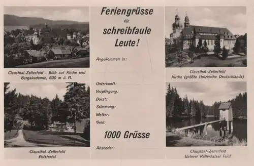 Clausthal-Zellerfeld - u.a. Kirche - ca. 1960
