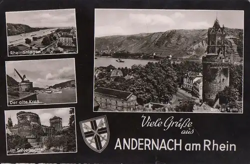 Andernach - u.a. alter Kran - 1958