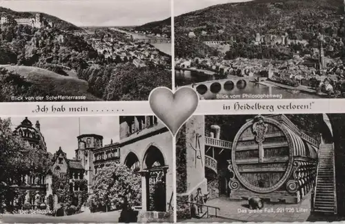 Heidelberg - u.a. Das große Faß - 1964