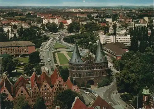 Lübeck - Blick vom Aussichtsturm - ca. 1975