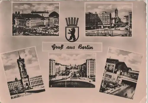 Berlin, Ostteil - mit 5 Bildern - 1957