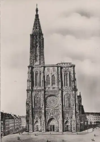 Frankreich - Frankreich - Strasbourg - Cathedrale, facade - ca. 1955
