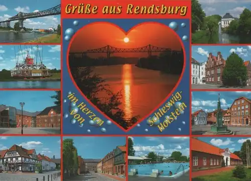 Rendsburg - 11 Teilbilder - ca. 2000