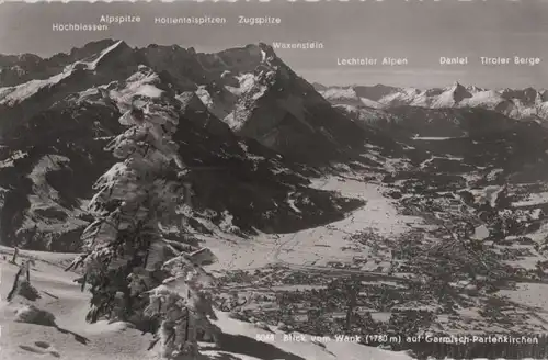 Garmisch-Partenkirchen - Blick vom Wank - 1957
