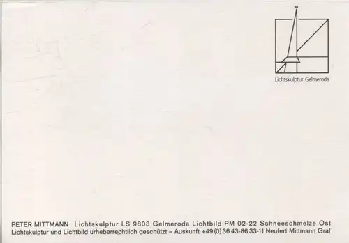 Weimar - Schneeschmelze - Lichtskulptur - Gelmeroda
