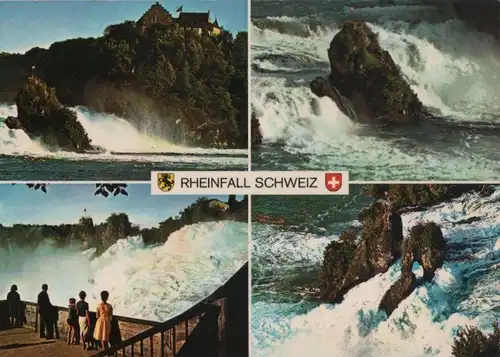 Schweiz - Schweiz - Rheinfall - 4 Teilbilder - ca. 1975