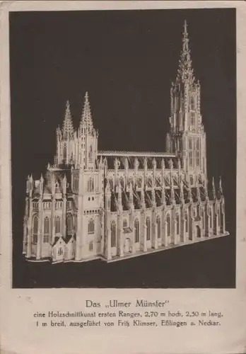 Ulm - Münster, Holzschnittkunst - ca. 1950