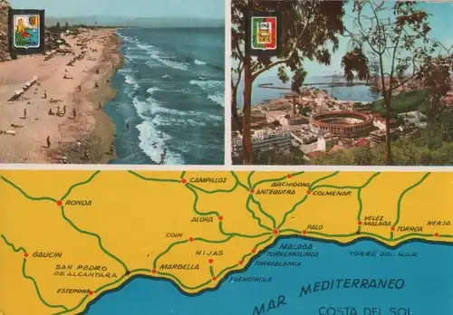 Spanien - Spanien - Costa del Sol - 2 Teilbilder - ca. 1980