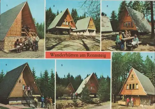 Rennsteig - Wanderhütten, u.a. Masserberg - 1982