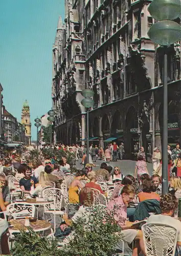 München - Fußgängerzone am Rathaus - ca. 1975