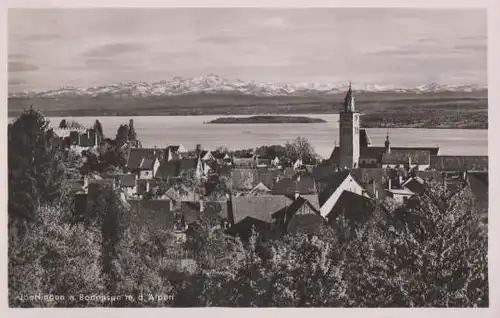 Überlingen mit den Alpen - 1941