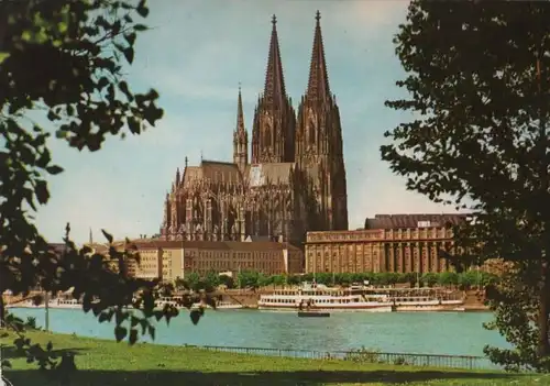 Köln - Rheinufer und Dom - ca. 1975