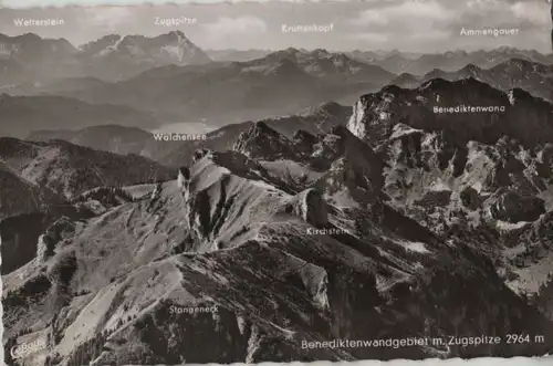 Benediktenwand - mit Zugspitze - 1962