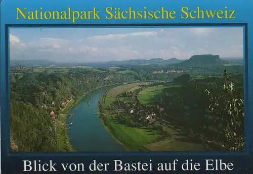 Sächsische Schweiz - Blick auf die Elbe - 1995