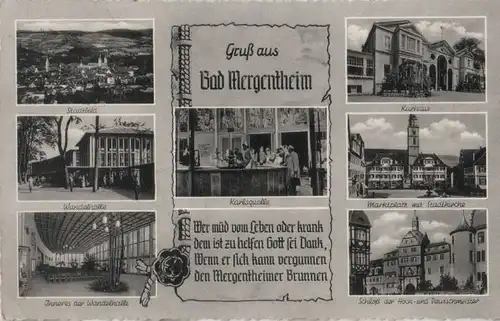 Bad Mergentheim - u.a. Schloß der Hoch- und Deutschmeister - 1957