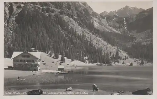 Österreich - Österreich - Gasthaus Vilsalpsee mit Lachespitze - ca. 1955