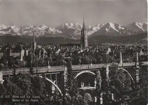 Schweiz - Schweiz - Bern - und die Alpen - 1956