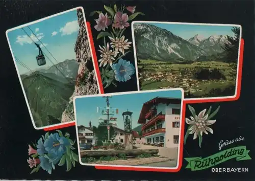 Ruhpolding - u.a. Ansicht mit Sonntagshorn - 1970