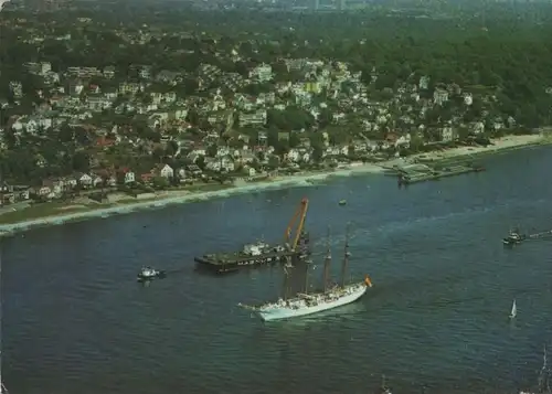 Hamburg - Elbe vor Blankenese - 1987