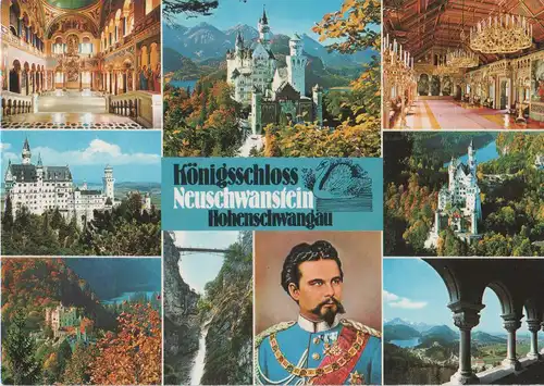 Schwangau Neuschwanstein - mit 9 Bildern - ca. 1985