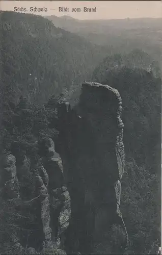 Sächsische Schweiz - Blick vom Brand - ca. 1935