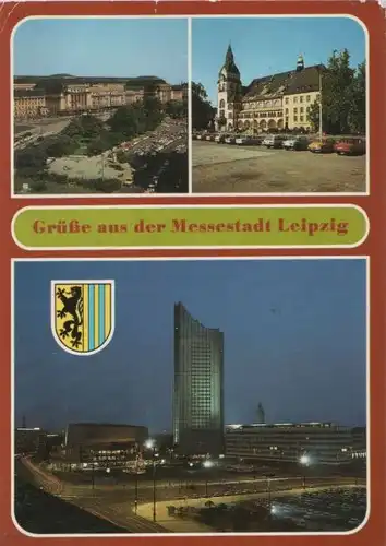 Leipzig - u.a. Blick zum Hauptbahnhof - 1988