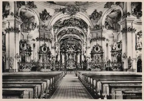 Schweiz - Schweiz - St. Gallen - Kathedrale - ca. 1965