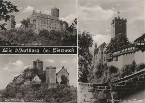 Eisenach - Wartburg aus drei Richtungen - 1974