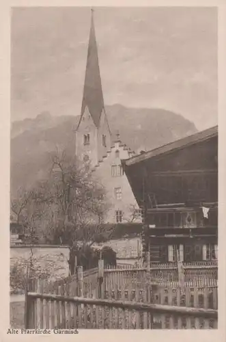Garmisch-Partenkirchen - Alte Pfarrfirche - ca. 1955