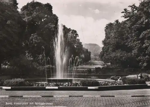 Bonn - Kaiserplatz mit Springbrunnen - ca. 1965
