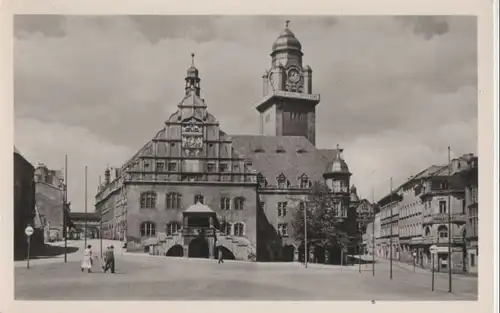 Plauen - Altmarkt mit Rathaus - 1956