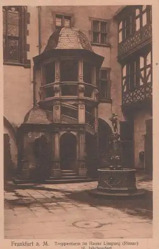 Frankfurt - Treppe im Haus Limpurg - ca. 1935