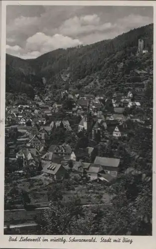 Bad Liebenzell - Stadt mit Burg - ca. 1955