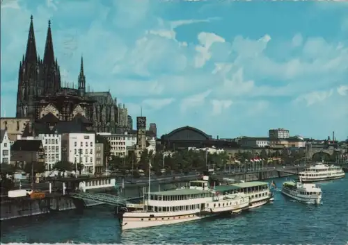 Köln - Dom und Rhein - 1960