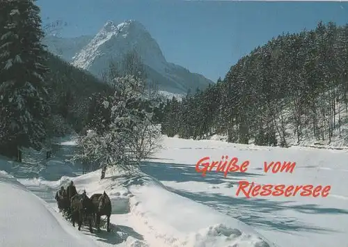 Garmisch-Partenkirchen - Grüsse vom Riessersee - 1989