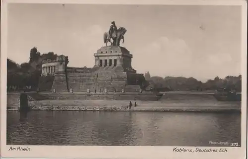 Koblenz - Am Rhein, Deutsches Eck - ca. 1950