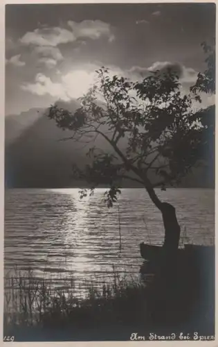 Schweiz - Schweiz - Spiez - Am Strand - ca. 1950