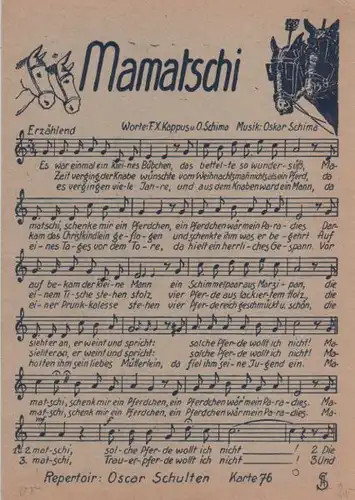 Liedkarte Mamatschi
