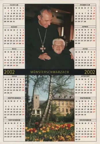 Schwarzach-Münsterschwarzach - Kalender 2002