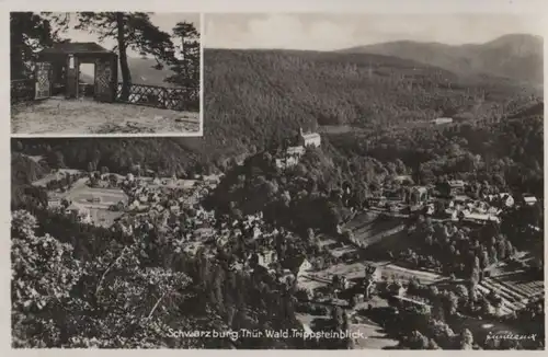 Schwarzburg - Blick vom Trippsteinhäuschen - 1933