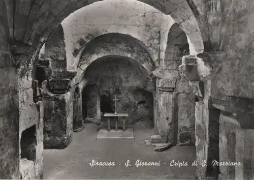 Italien - Italien - Syrakus - Syracusa - S. Giovanni, Cripta di S. Marriano - ca. 1965