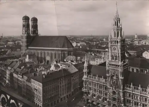 München - Rathaus und Frauenkirche - 1960