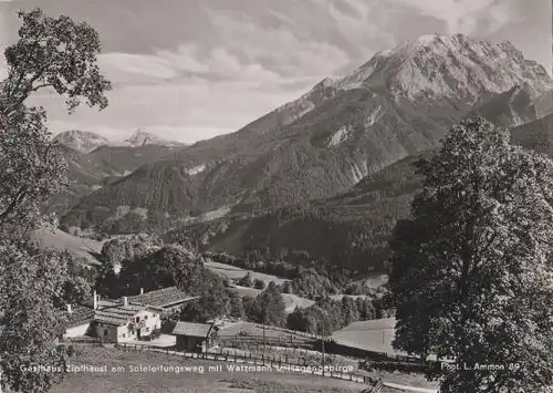 Berchtesgaden - Gasthaus Zipfhäusl am Soleleitungsweg - 1958
