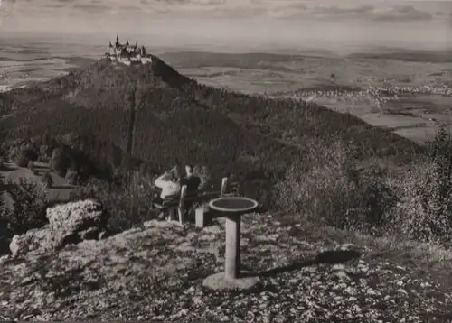Burg Hohenzollern bei Bisingen - vom Zellerhorn - 1956
