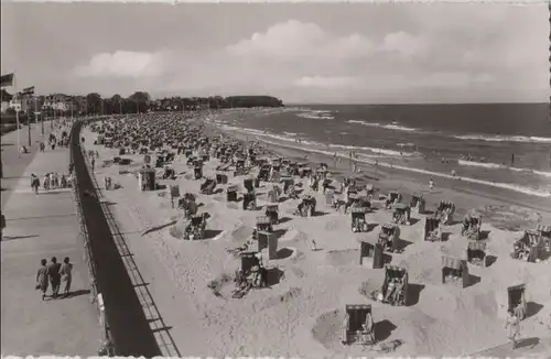 Lübeck-Travemünde - Strandpromenade - ca. 1960