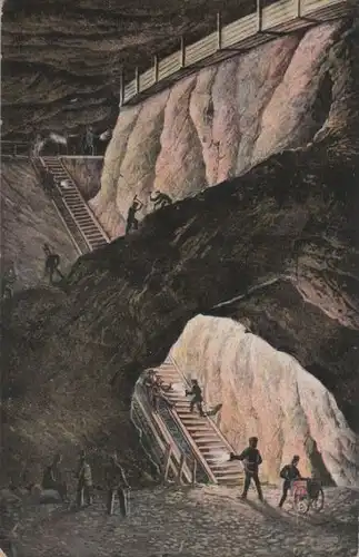 Berchtesgaden - Im Inneren des Bergwerks - ca. 1920
