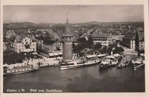 Lindau - Blick vom Leuchtturm - ca. 1955